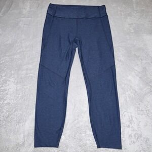 Outdoor Voices Leggings Womens Size Medium Periwinkle Compression Crop Navy Blue